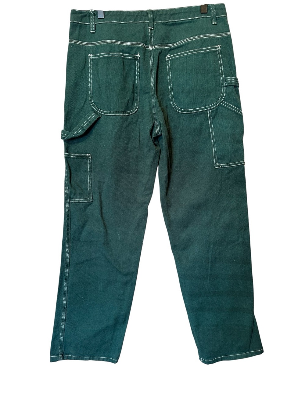 Simple Society Women's Forest Green Cargo Pants 9/29 Carpenter Workwear - Picture 3 of 6